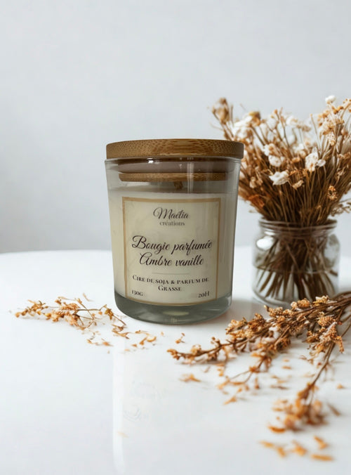 Bougie parfumée - Ambre Vanille